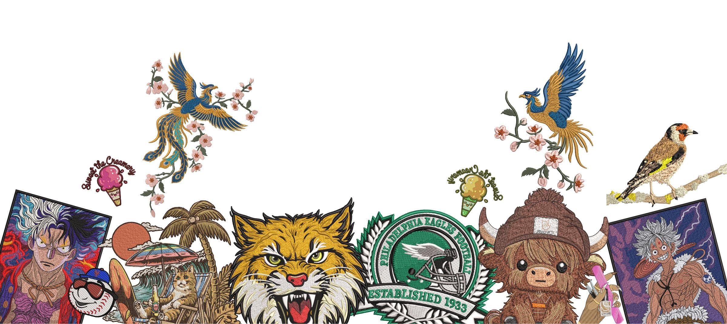 Professional embroidery digitizing background